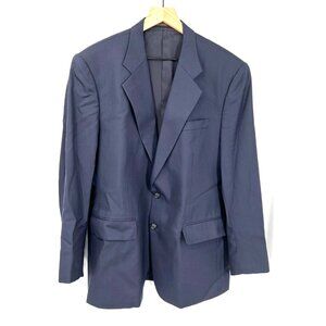 Mohan custom clothiers Marco Polo bella Italy navy blue sports coat suit jacket